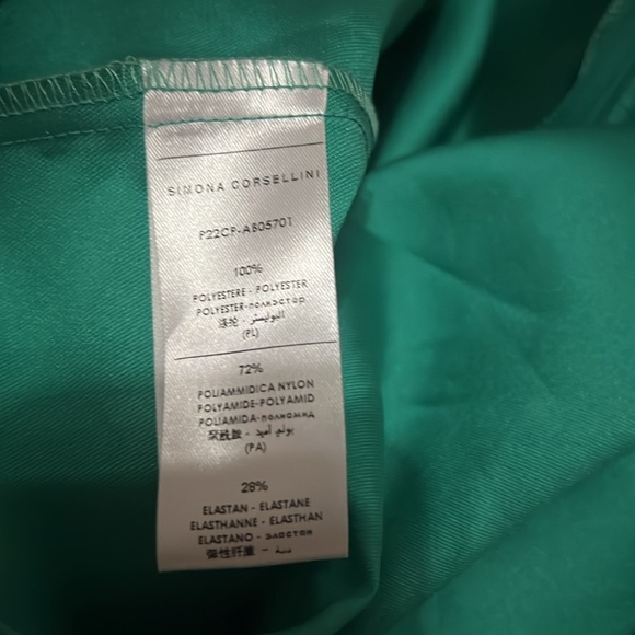 Simona Corsellini green dress size 42 IT / 6 US New with tags - Picture 9 of 11